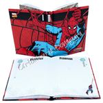 Diario Standard 12M Rosso/Azzurro Spiderman