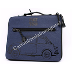 Porta IPad Case Blu Fiat 500