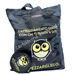 Shopping Bag Ripiegabile C/Portamonete Nero Militare Io Ti Maledico